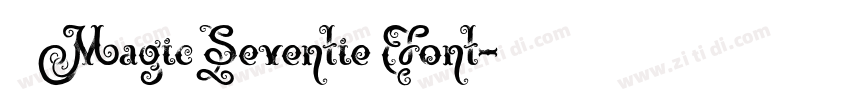 获取 Magic Seventie Font字体转换